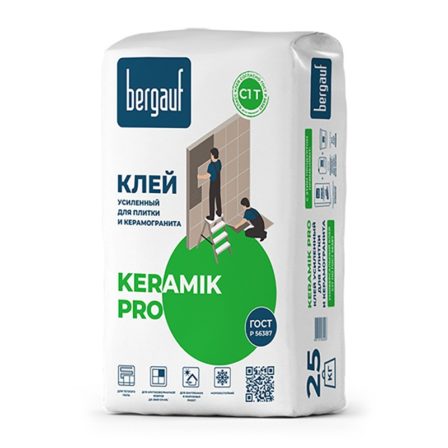 Клей для плитки BERGAUF Keramik Pro (25кг)