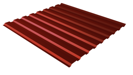 Профнастил С20 RAL 8017 (шоколадно-коричневый) полимерное покрытие